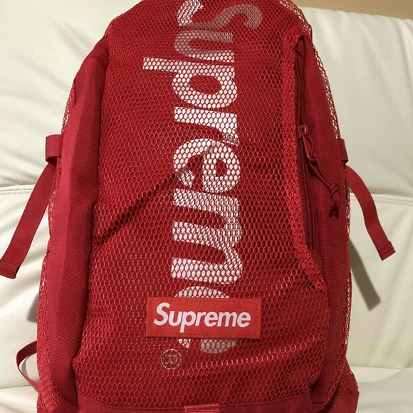 supreme ss20 backpack red